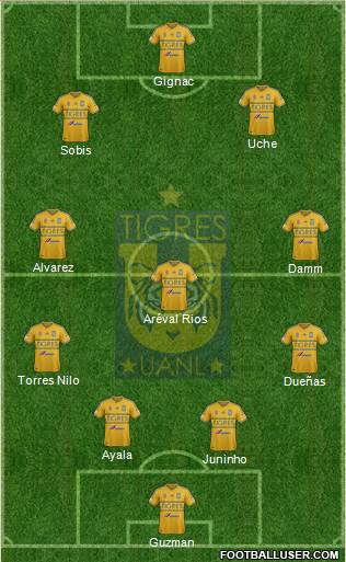 Club Universitario de Nuevo León Formation 2015