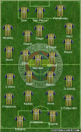 Fenerbahçe SK Formation 2015