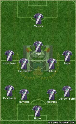 RSC Anderlecht Formation 2015