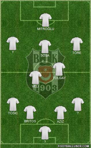 Besiktas JK Formation 2015