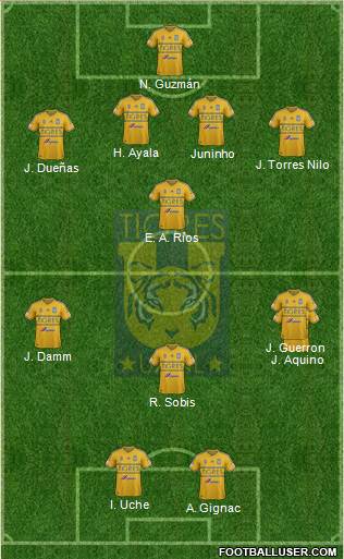 Club Universitario de Nuevo León Formation 2015