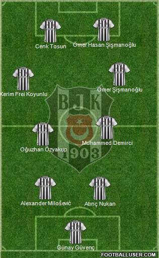 Besiktas JK Formation 2015