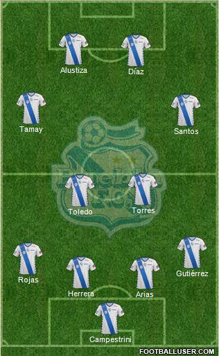 Club Puebla de la Franja football formation