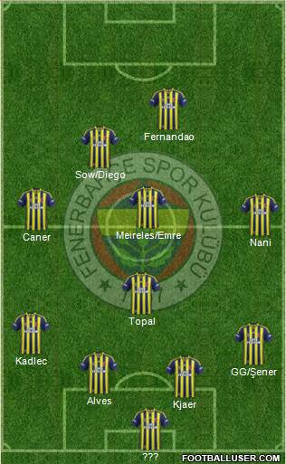Fenerbahçe SK Formation 2015