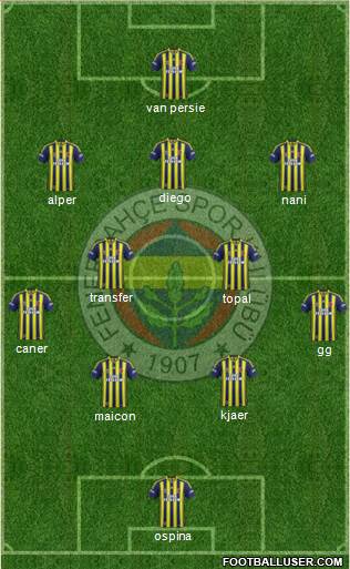 Fenerbahçe SK Formation 2015