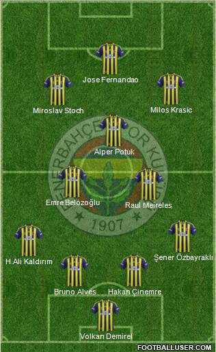 Fenerbahçe SK Formation 2015