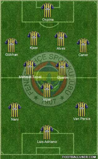 Fenerbahçe SK Formation 2015