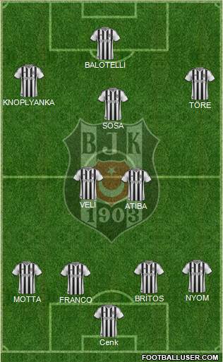 Besiktas JK Formation 2015