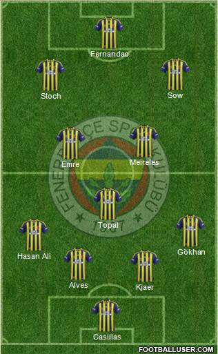 Fenerbahçe SK Formation 2015