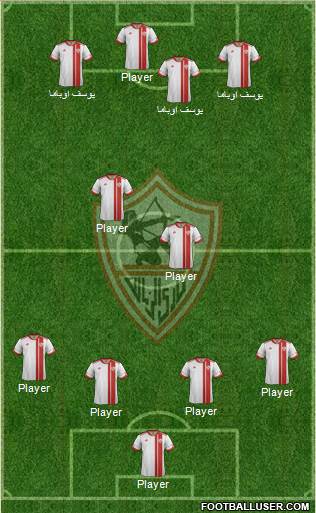 Zamalek Sporting Club Formation 2015