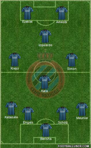 Club Brugge KV Formation 2015