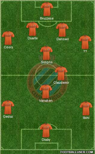 Club Brugge KV Formation 2015
