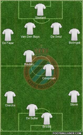 Club Brugge KV Formation 2015