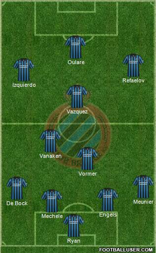 Club Brugge KV Formation 2015