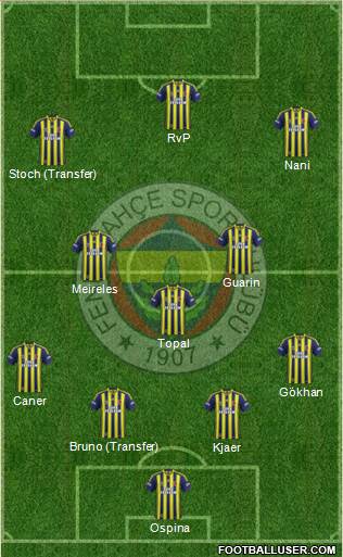 Fenerbahçe SK Formation 2015