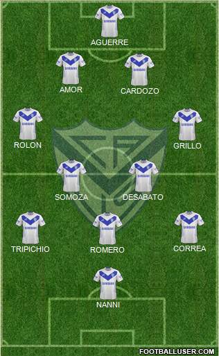 Vélez Sarsfield Formation 2015