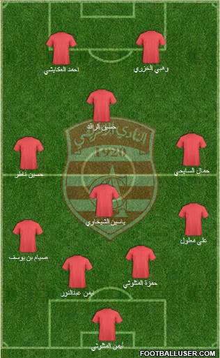 Club Africain Tunis Formation 2015