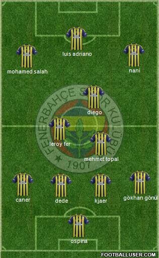 Fenerbahçe SK Formation 2015