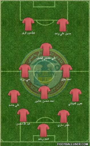 Al-Mina'a Sports Club Formation 2015