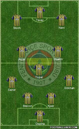 Fenerbahçe SK Formation 2015