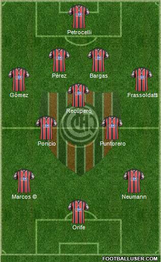 Chacarita Juniors Formation 2015