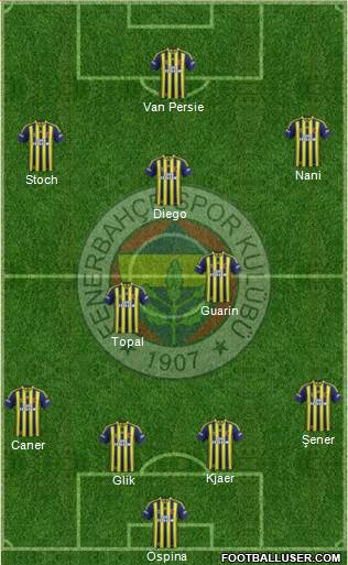 Fenerbahçe SK Formation 2015