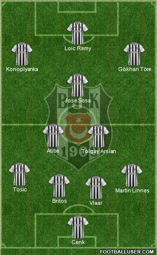 Besiktas JK Formation 2015