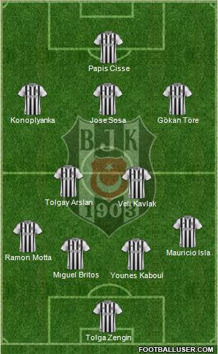 Besiktas JK Formation 2015