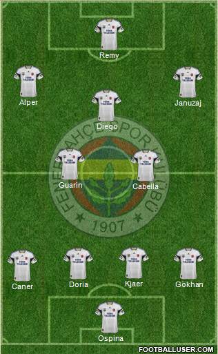 Fenerbahçe SK Formation 2015