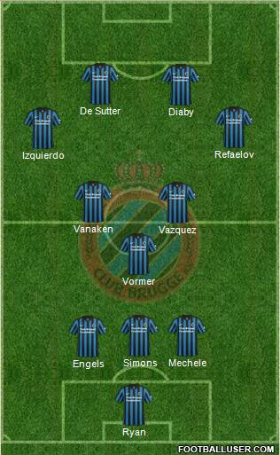 Club Brugge KV Formation 2015
