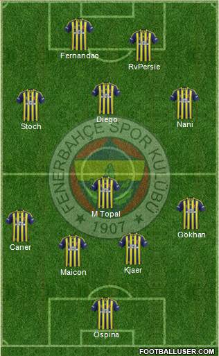Fenerbahçe SK Formation 2015
