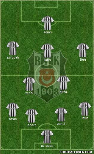 Besiktas JK Formation 2015