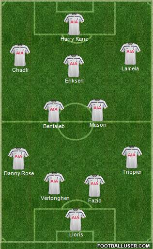 Tottenham Hotspur Formation 2015