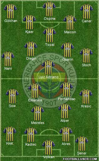 Fenerbahçe SK Formation 2015