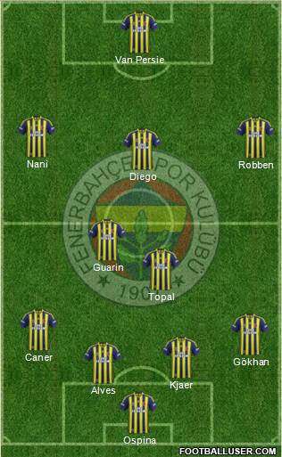 Fenerbahçe SK Formation 2015