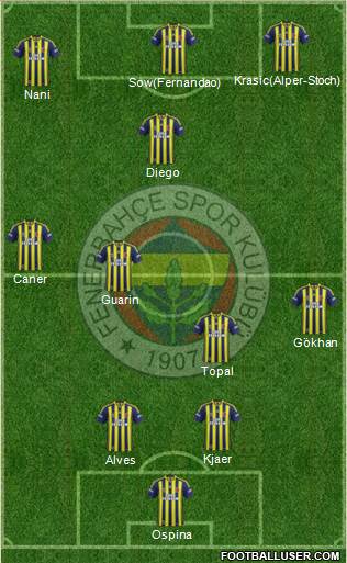 Fenerbahçe SK Formation 2015