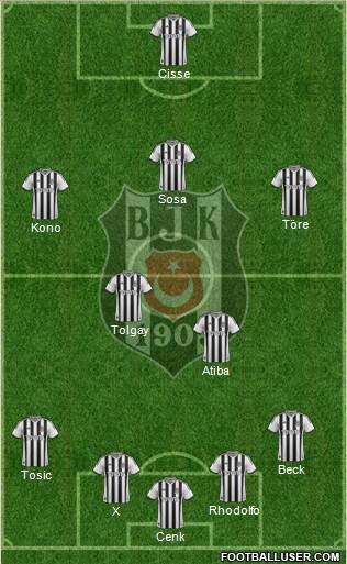Besiktas JK Formation 2015