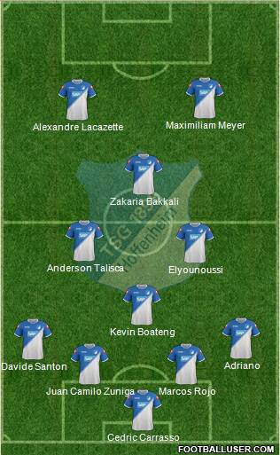 TSG 1899 Hoffenheim Formation 2015