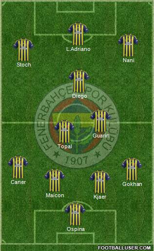 Fenerbahçe SK Formation 2015