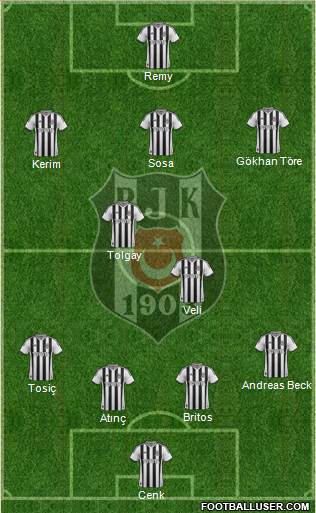 Besiktas JK Formation 2015