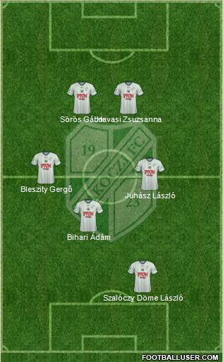 Kaposvári Rákóczi FC Formation 2015