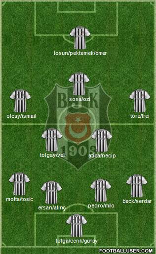 Besiktas JK Formation 2015