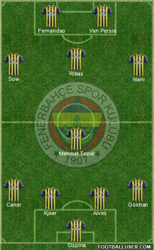Fenerbahçe SK Formation 2015