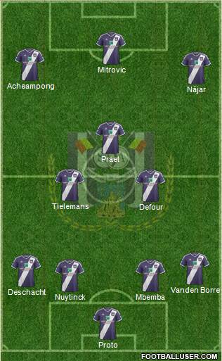 RSC Anderlecht Formation 2015