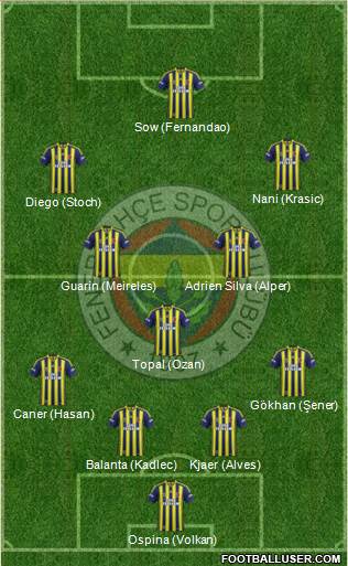 Fenerbahçe SK Formation 2015