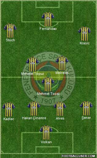 Fenerbahçe SK Formation 2015