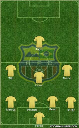 Barcelona FC (RJ) Formation 2015