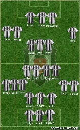 Besiktas JK Formation 2015