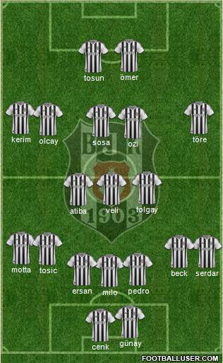 Besiktas JK Formation 2015