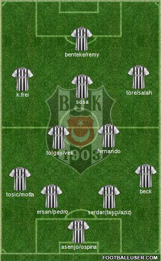 Besiktas JK Formation 2015